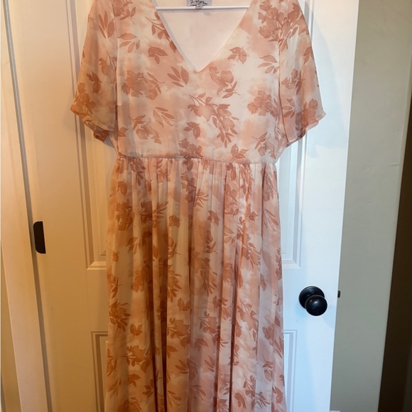Floral V-Neck Dress | Polagram fashion - Picture 1 of 4